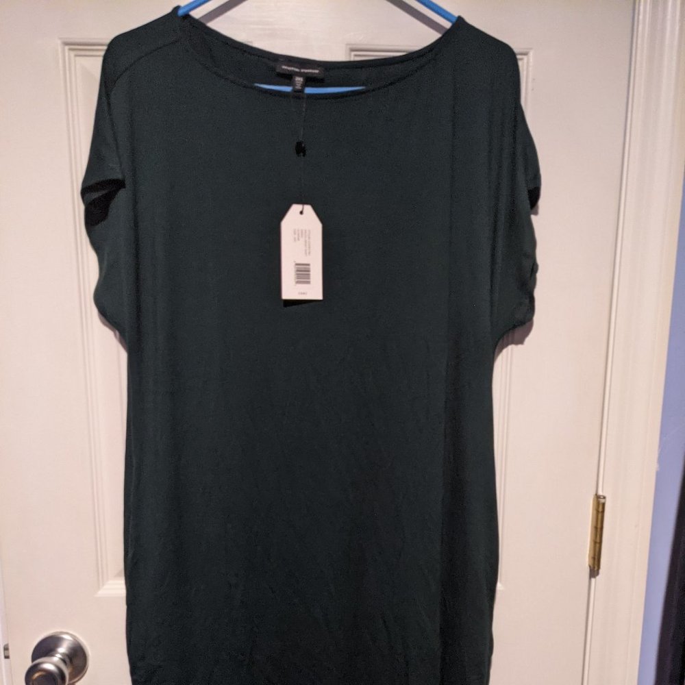 Universal Standard Helen Liquid Jersey Shift in Scarab size 2XS